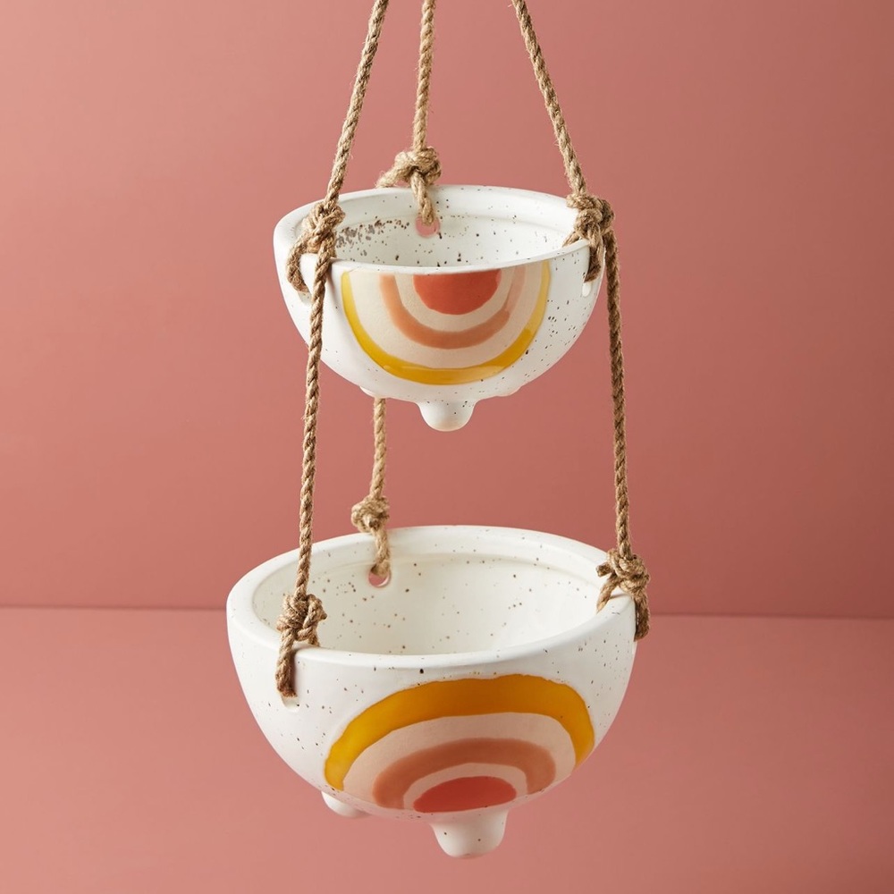 Anthropologie iris hanging planter